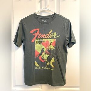 Fender Electric Guitar Kids T-shirt Vintage Style Graphic Tee